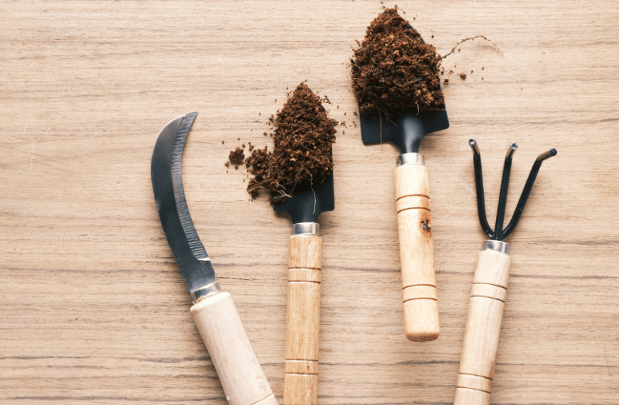 بیلچه و چنگال کوچک خانگی