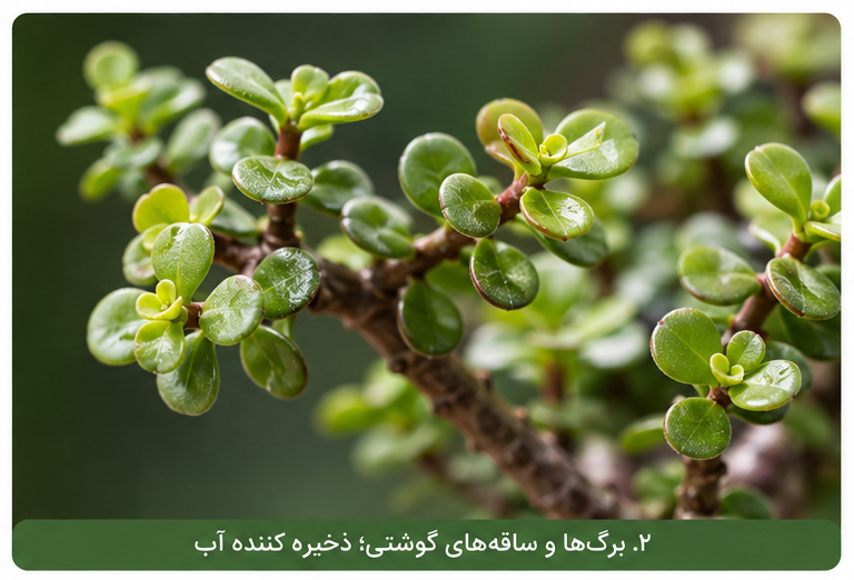 پورتولاکاریا خرفه و شباهت آن به گیاه خرفه خوراکی Portulaca oleracea